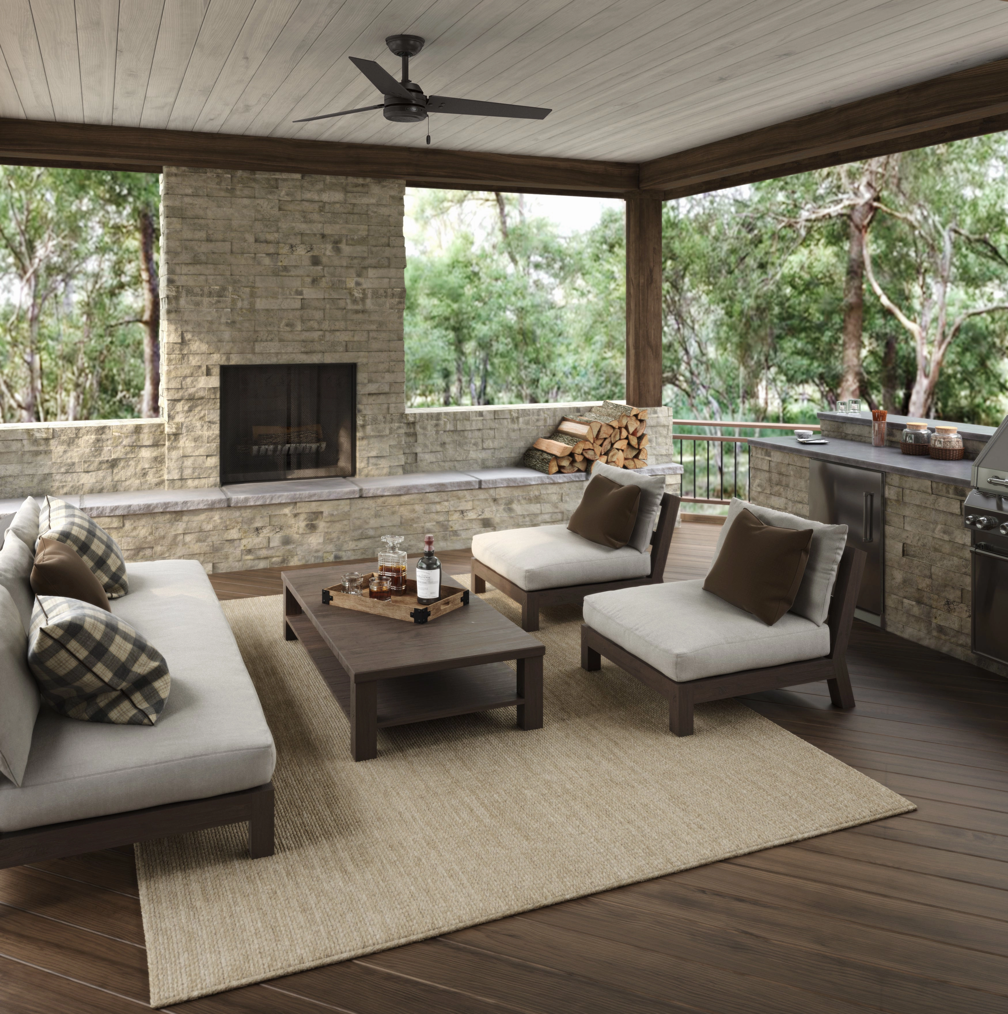 Cassius 52"Ceiling Fan Premier Bronze