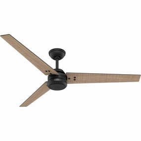 Cassius 60"Ceiling Fan Matte Black portable medium fans with handle design