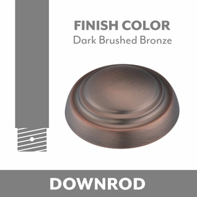 Ceiling Fan Downrod Dark Brushed Bronze whisper-quiet fans for bedrooms and offices