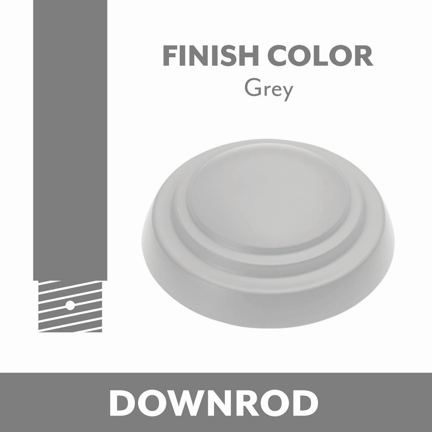 Ceiling Fan Downrod Grey sleek design electric fans for modern homes