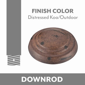 Ceiling Fan Downrod in Distressed Koa outdoor fans store with multiple collections