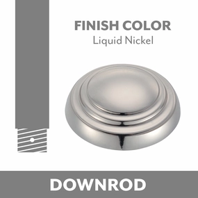 Ceiling Fan Downrod Liquid Nickel adjustable fans for targeted cooling