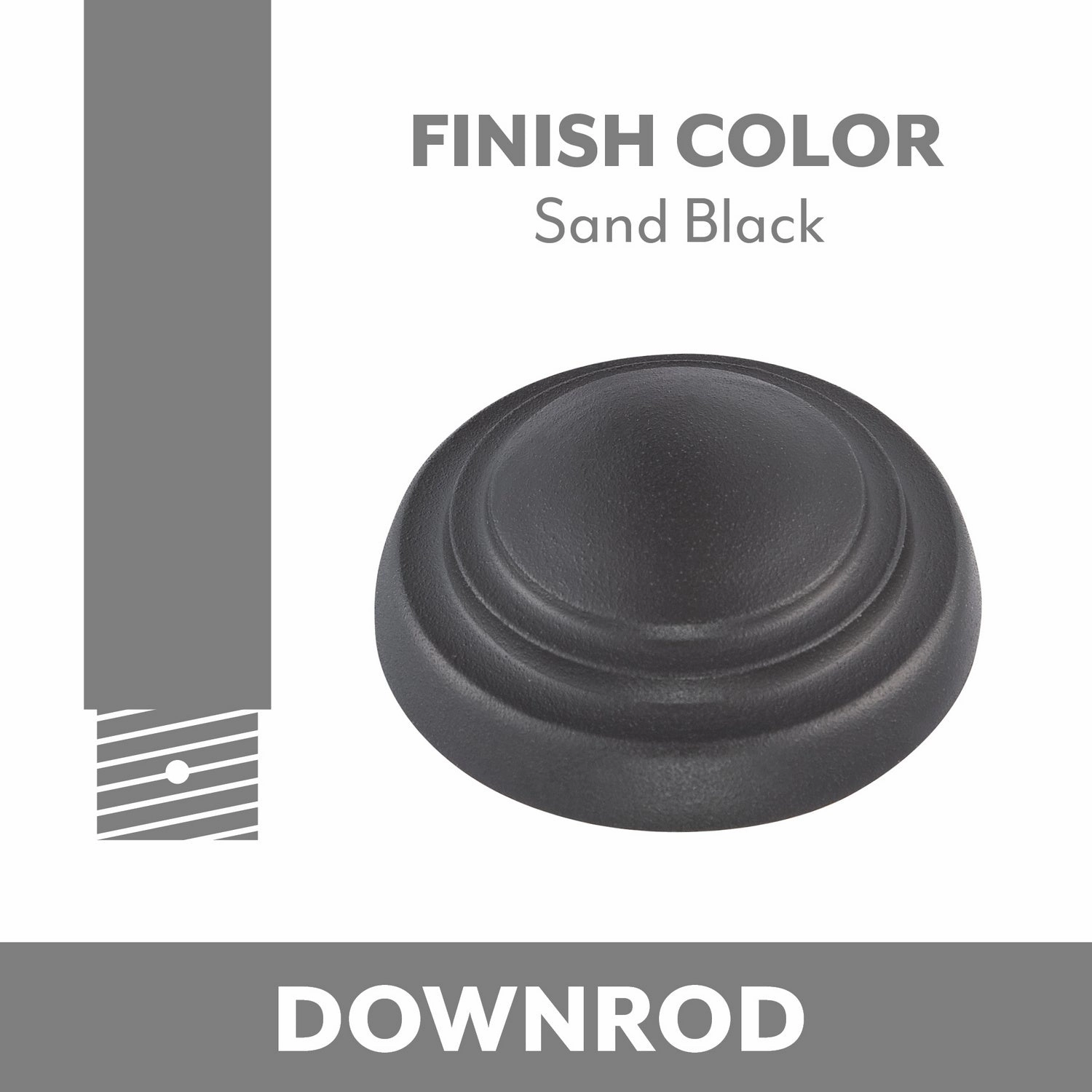 Ceiling Fan Downrod Sand Black energy-efficient fans for everyday cooling