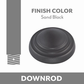 Ceiling Fan Downrod Sand Black energy-efficient fans for everyday cooling