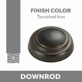 Ceiling Fan Downrod Tarnished Iron portable electric fans for dorm rooms