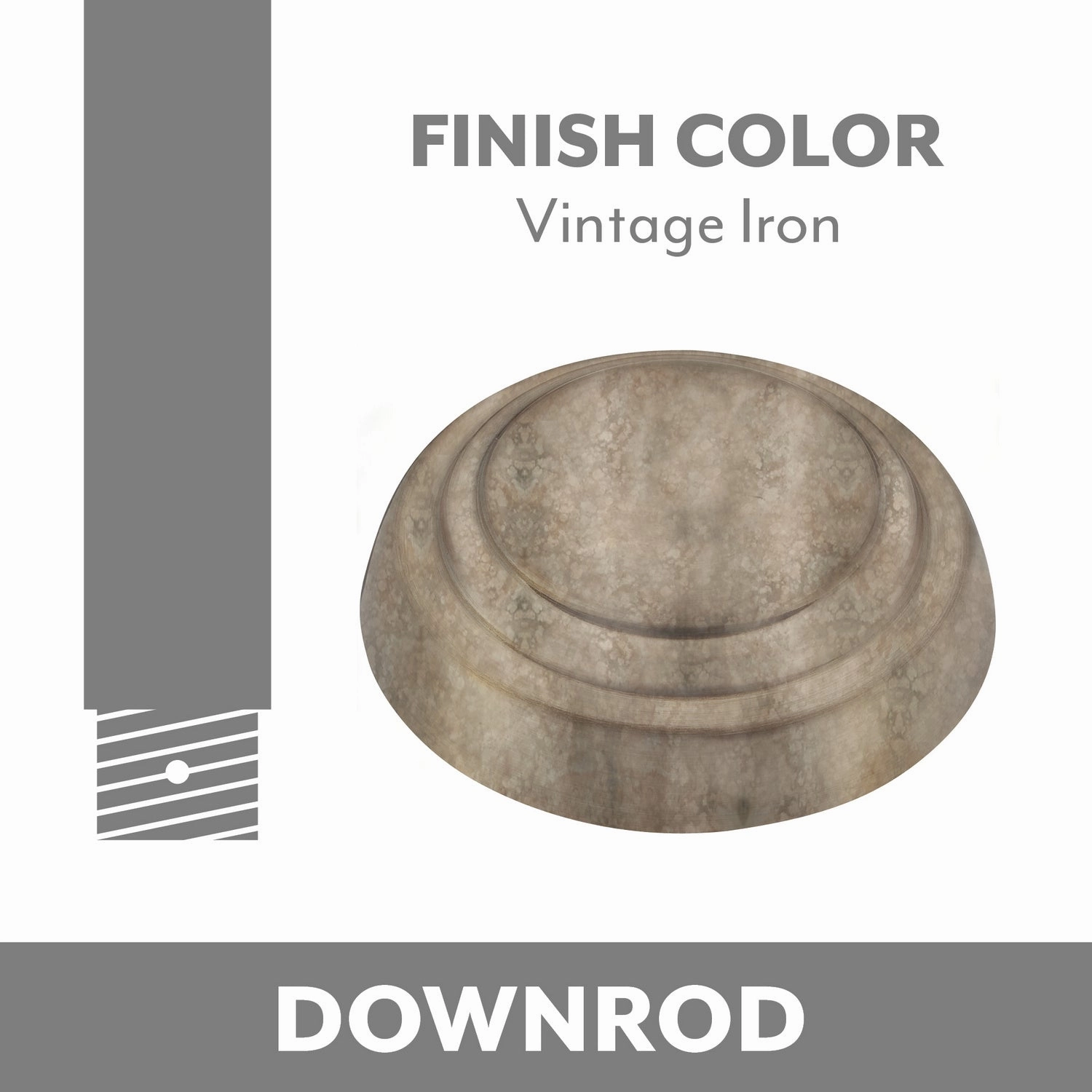 Ceiling Fan Downrod Vintage Iron whisper-quiet fans for bedrooms and offices