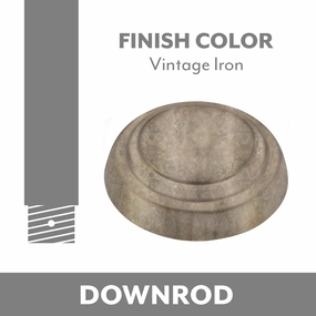 Ceiling Fan Downrod Vintage Iron whisper-quiet fans for bedrooms and offices