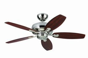 Centro 44"Ceiling Fan Brushed Steel oscillating electric fans for full room circulation