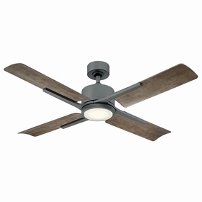 Cervantes 56"Ceiling Fan Graphite/Weathered Gray weatherproof fans for outdoor environments