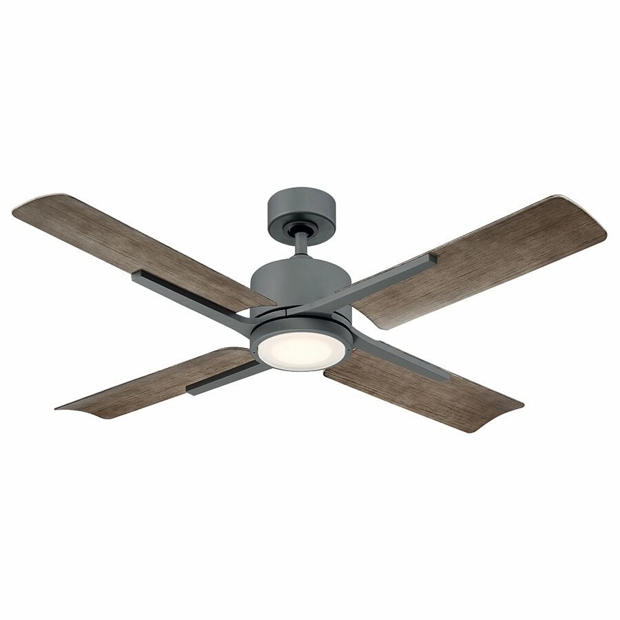 Cervantes 56"Ceiling Fan Graphite/Weathered Gray weatherproof fans for outdoor environments
