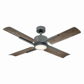 Cervantes 56"Ceiling Fan Graphite/Weathered Gray weatherproof fans for outdoor environments