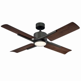 Cervantes 56"Ceiling Fan Oil Rubbed Bronze/Dark Walnut oscillating medium fans with strong airflow