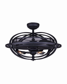 Cf24Cyr3Bk 24"Ceiling Fan Matte Black oscillating medium fans with strong airflow