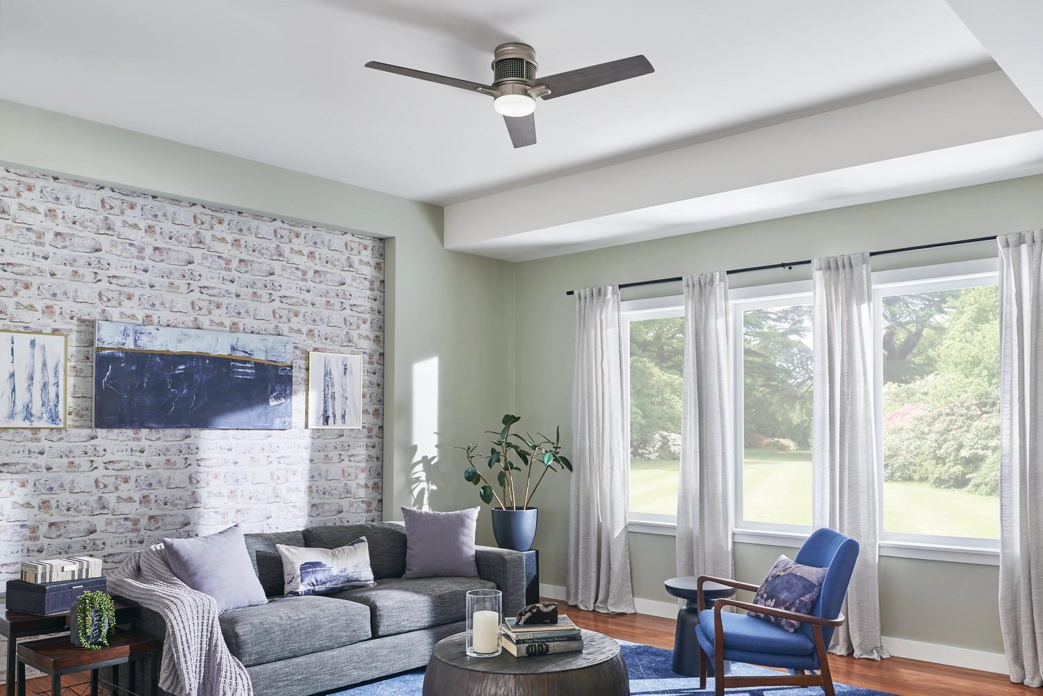 Chiara 52"Ceiling Fan Brushed Nickel