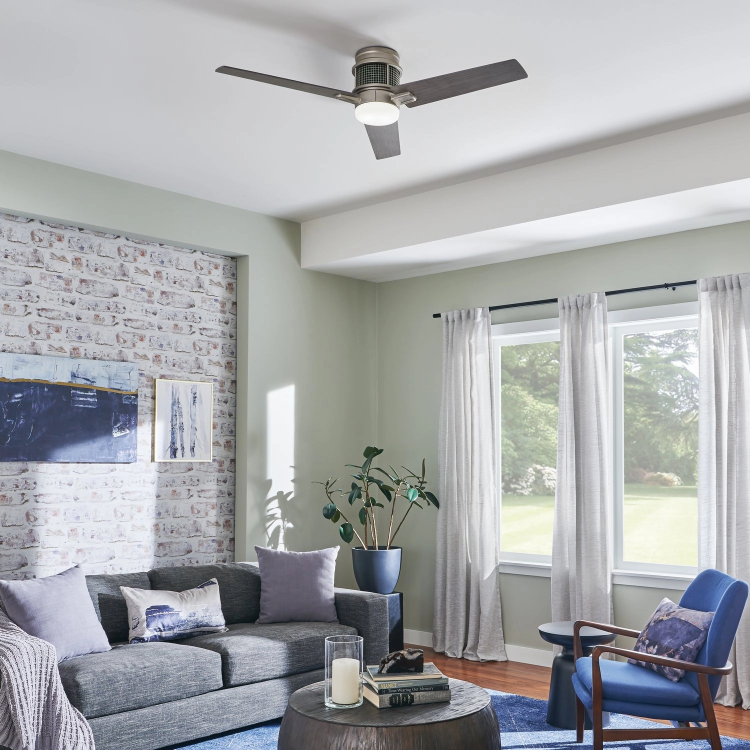 Chiara 52"Ceiling Fan Brushed Nickel