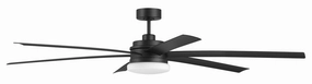 Chilz 72"Ceiling Fan Flat Black large electric fans for spacious rooms