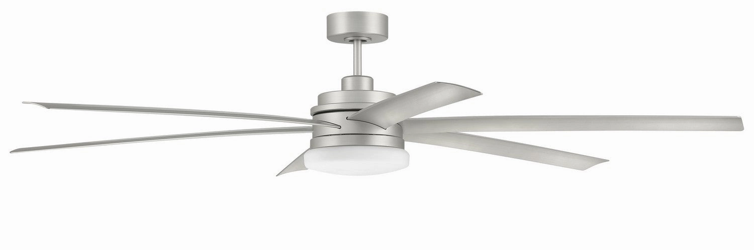 Chilz 72"Ceiling Fan Painted Nickel large electric fans for spacious rooms