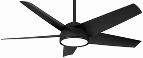 Chubby 58"Outdoor Ceiling Fan Black outdoor exterior fans for patio cooling