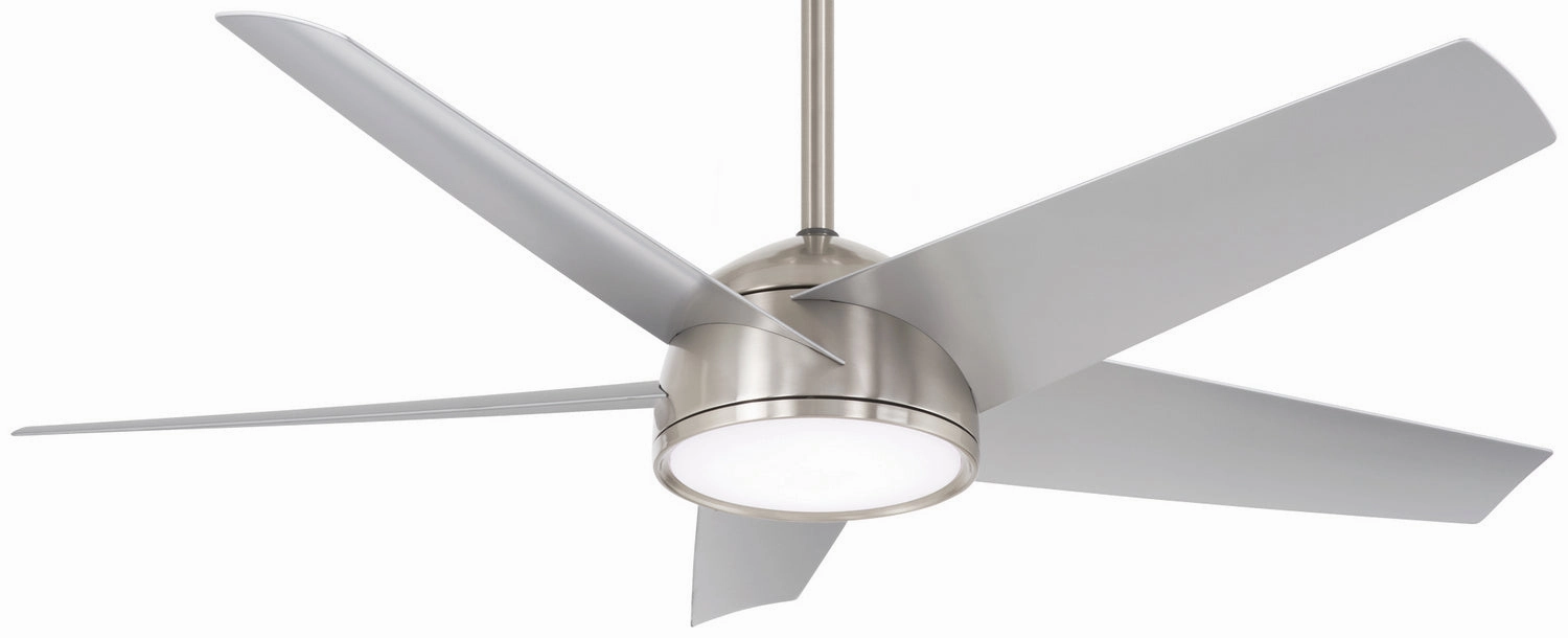 Chubby 58"Outdoor Ceiling Fan Brushed Nickel weatherproof fans for outdoor environments