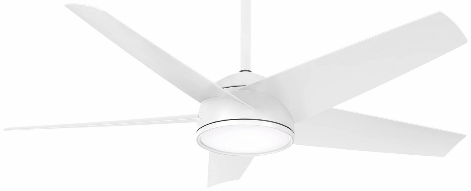 Chubby 58"Outdoor Ceiling Fan Flat White weatherproof fans for outdoor environments