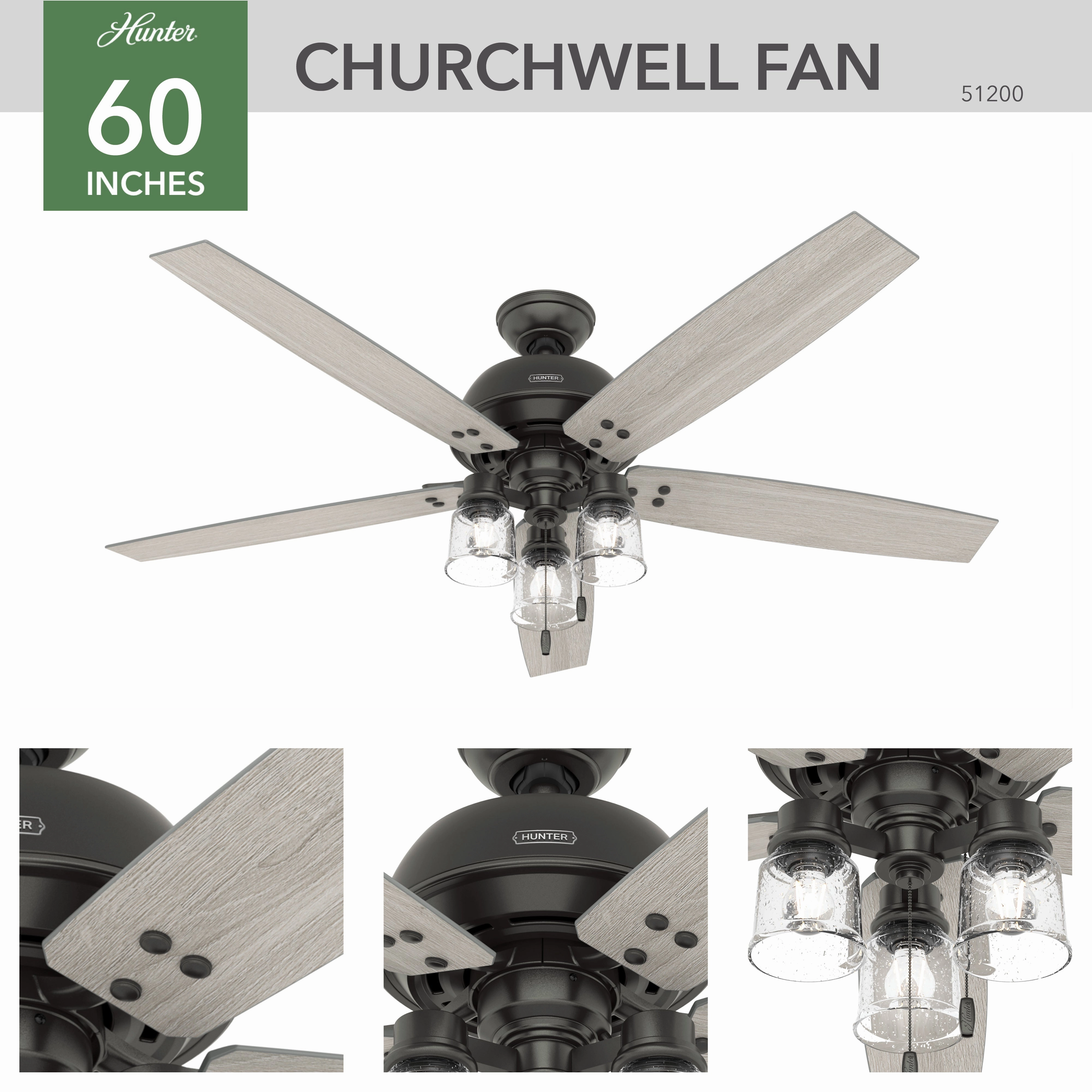 Churchwell 60"Ceiling Fan Noble Bronze