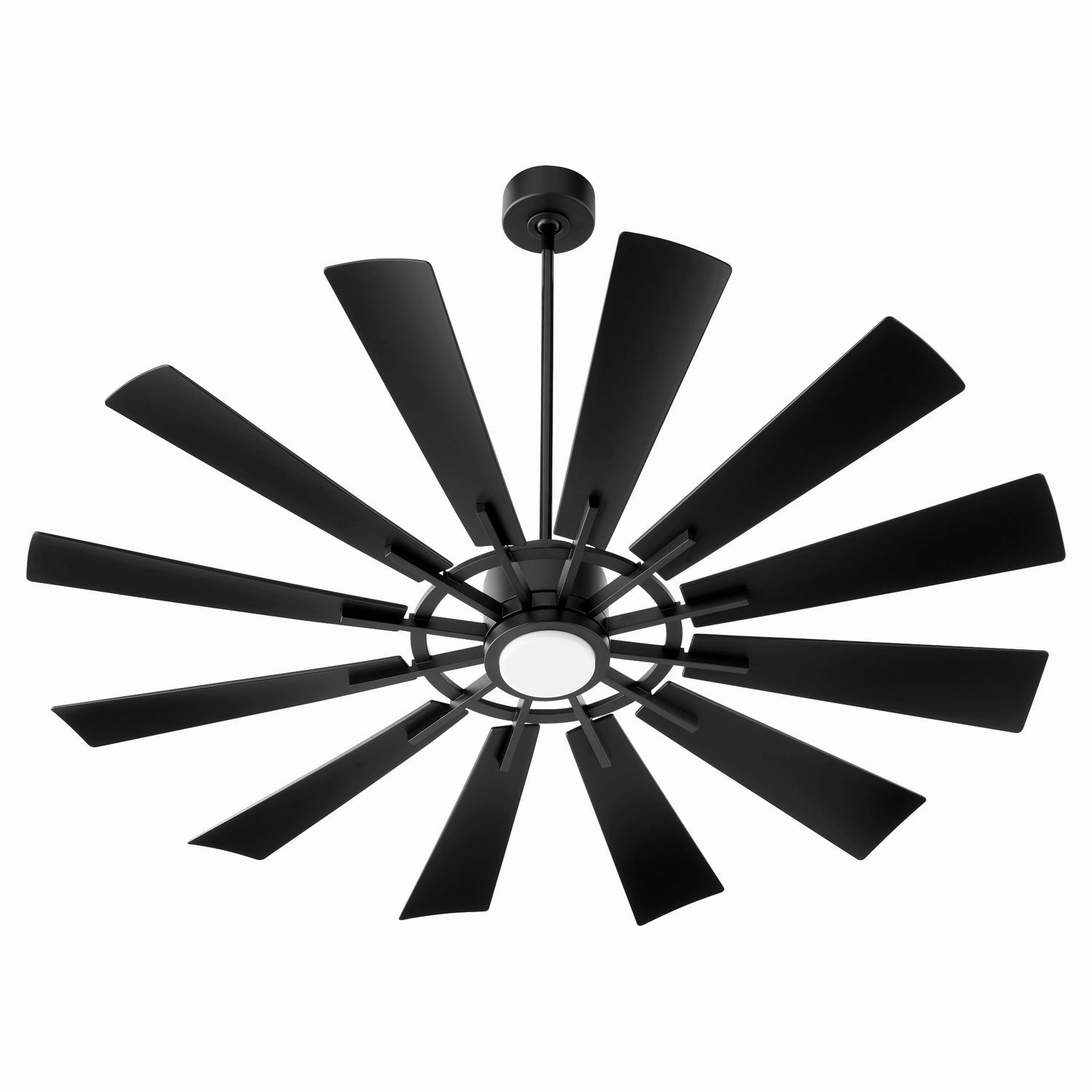 Cirque 60"Patio Fan Matte Black modern medium fans for everyday cooling
