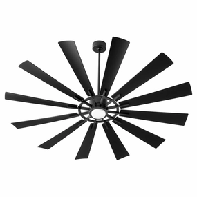 Cirque 72"Patio Fan Matte Black cool breeze fans for quiet operation