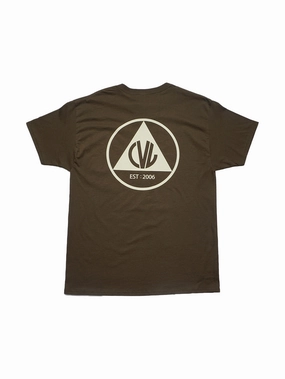 Civil Defense SS Tee - Chocolate / Cream