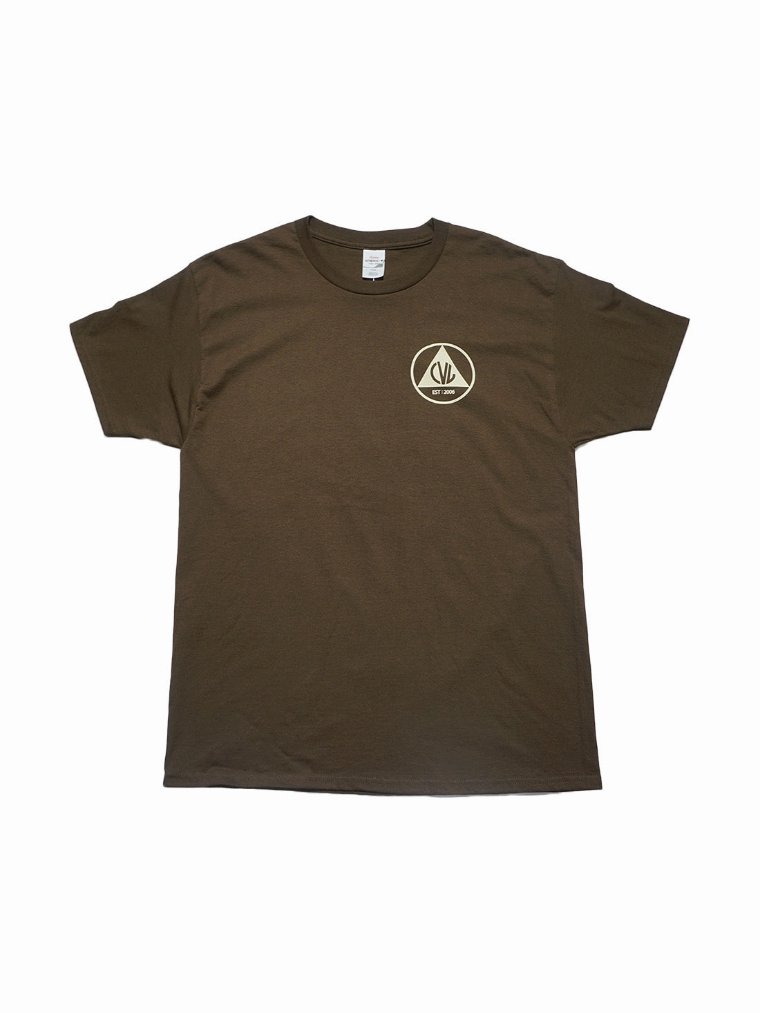 Civil Defense SS Tee - Chocolate / Cream