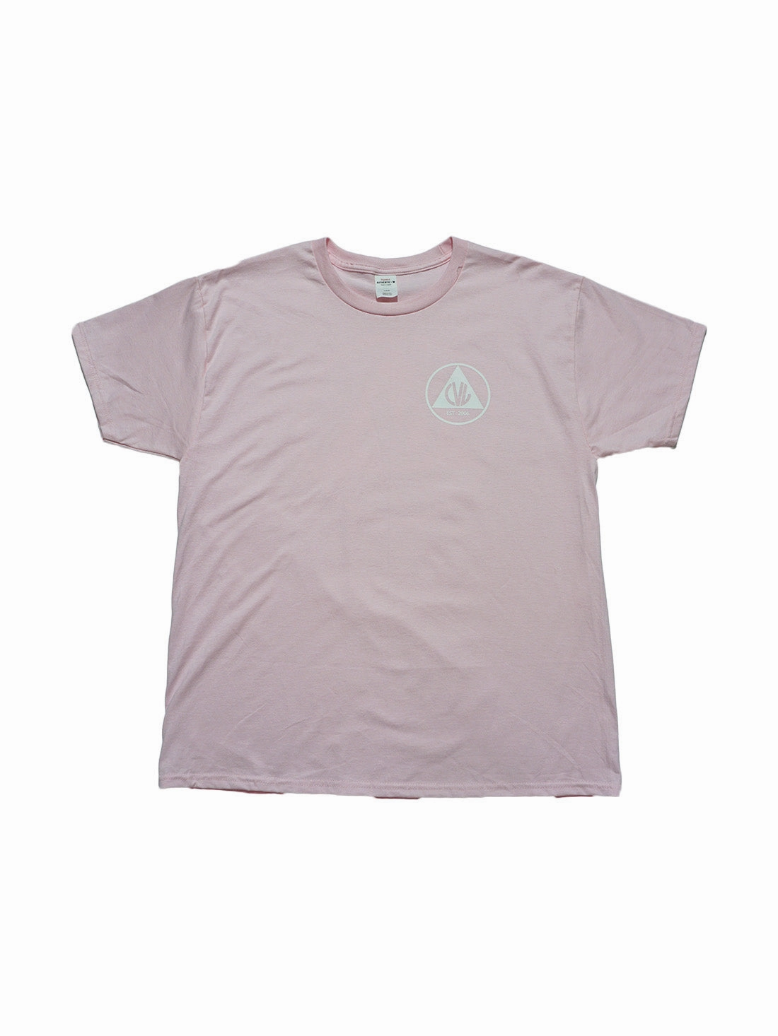 Civil Defense SS Tee - Pale Pink / White