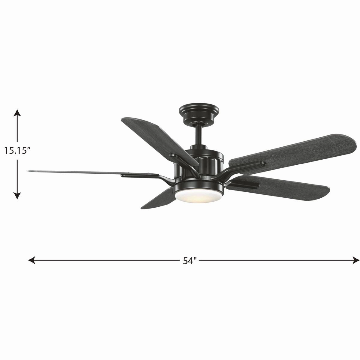 Claret 54"Ceiling Fan Matte Black