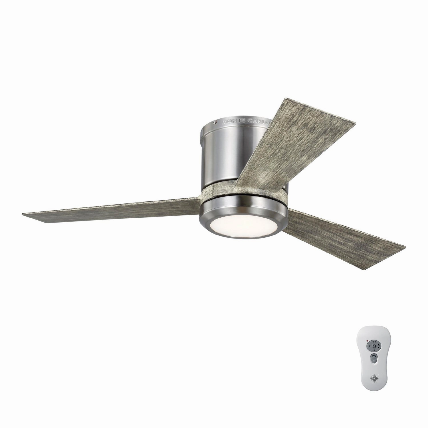 Clarity 42" Ceiling Fan Brushed Steel