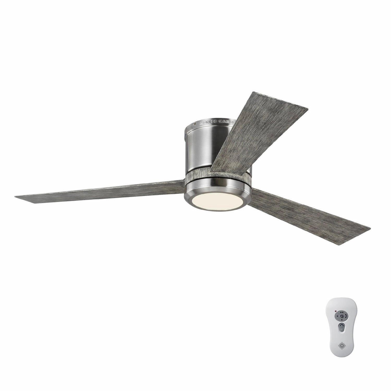 Clarity 52" Ceiling Fan Brushed Steel