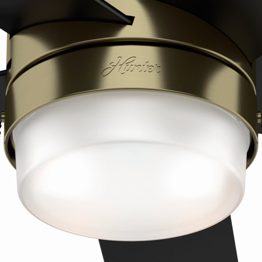 Claudette 52"Ceiling Fan Modern Brass