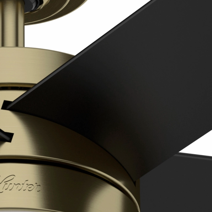Claudette 52"Ceiling Fan Modern Brass