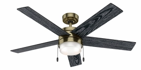 Claudette 52"Ceiling Fan Modern Brass sleek design electric fans for modern homes