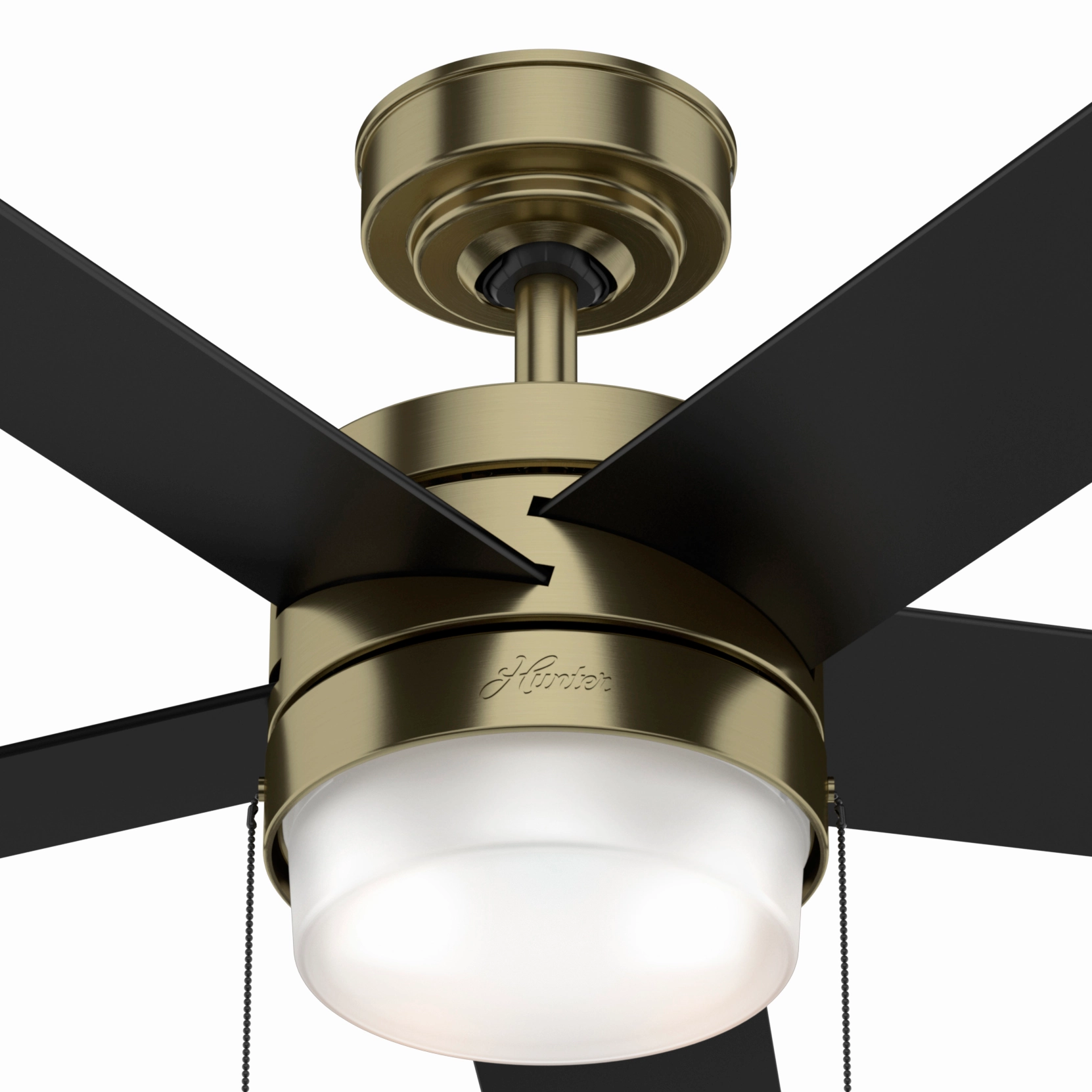Claudette 52"Ceiling Fan Modern Brass