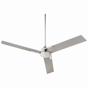 Coda 56"Ceiling Fan Polished Nickel quiet medium fans for living room use