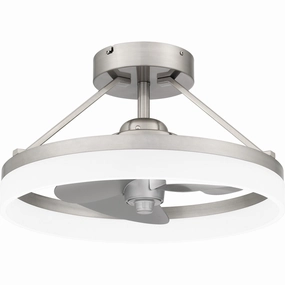 Cohen LED Fandelier Brushed Nickel best small fans for home and travel