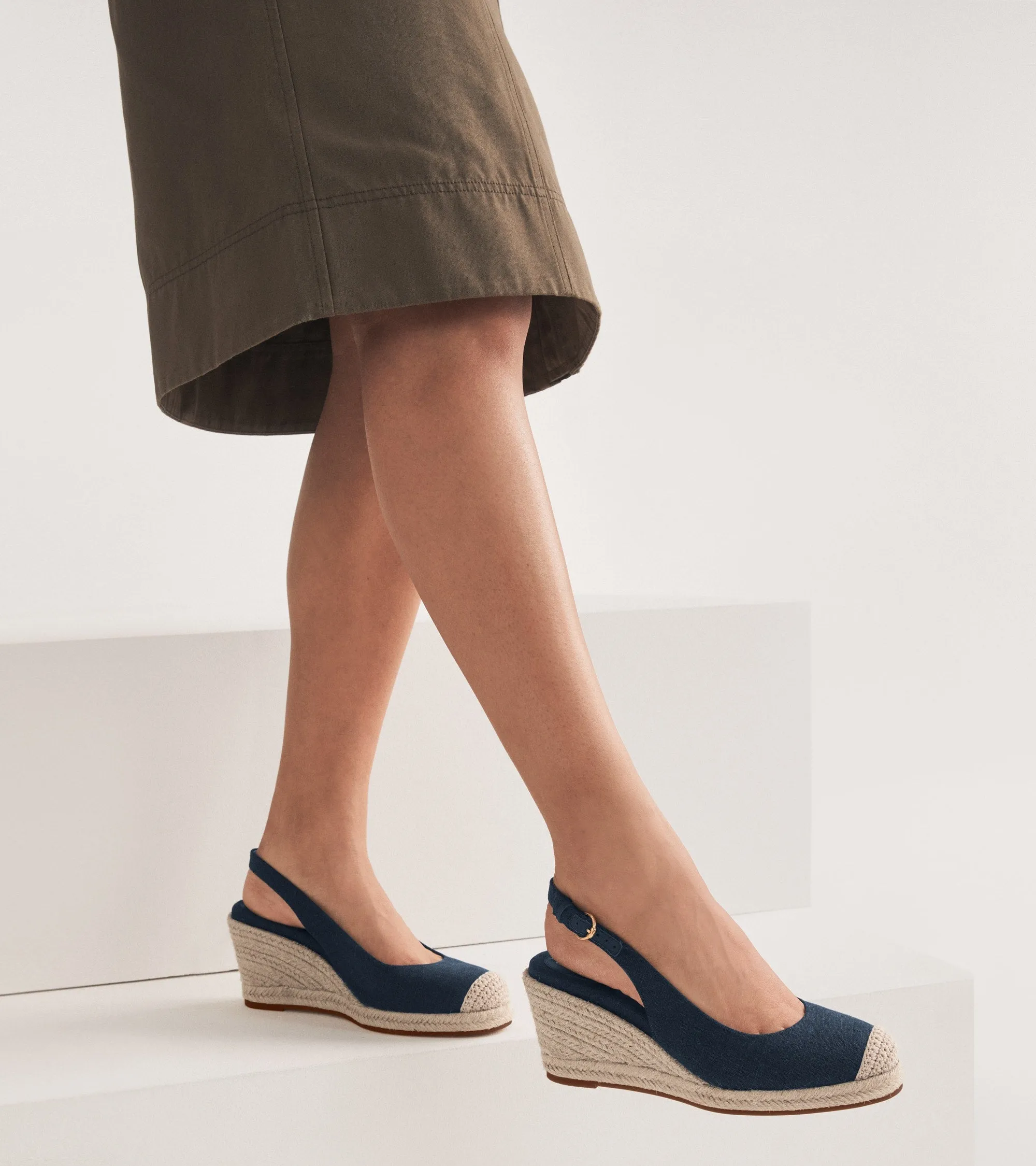 Cole Haan Cloudfeel Espadrille Wedge Sling 80Mm II ecco Shoes