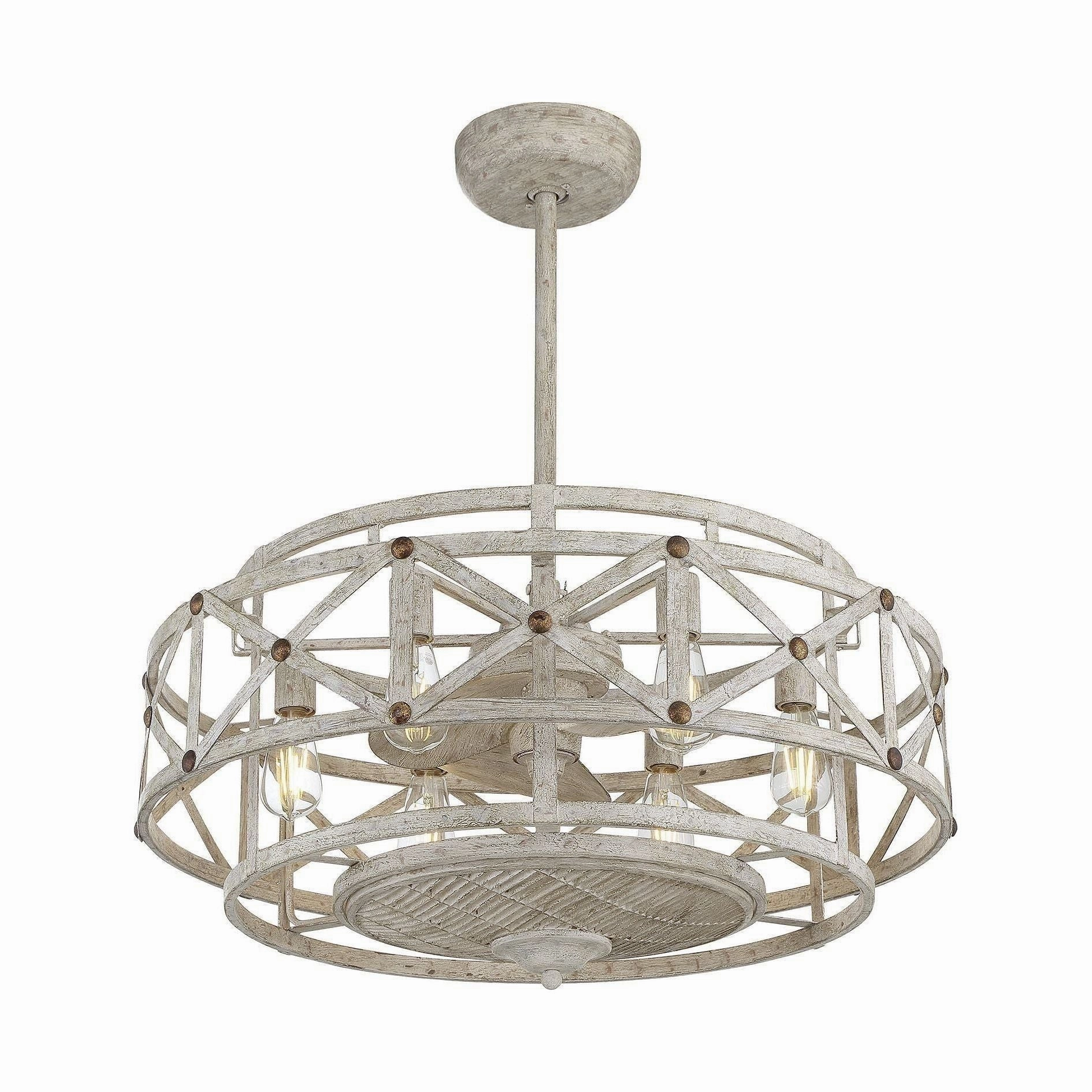 Colonade 6-Light Fan D'Lier efficient ceiling fans for home cooling