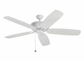 Colony 60" Ceiling Fan Matte White portable electric fans for dorm rooms