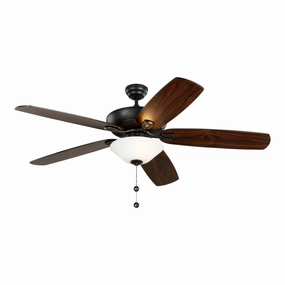 Colony 60" Ceiling Fan Midnight Black indoor electric fans with remote control