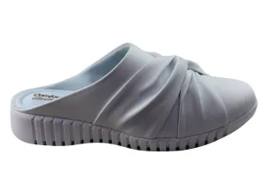 Comfortflex Mandy Womens Comfortable Closed Toe Open Back Mules Comfortflex Shoes