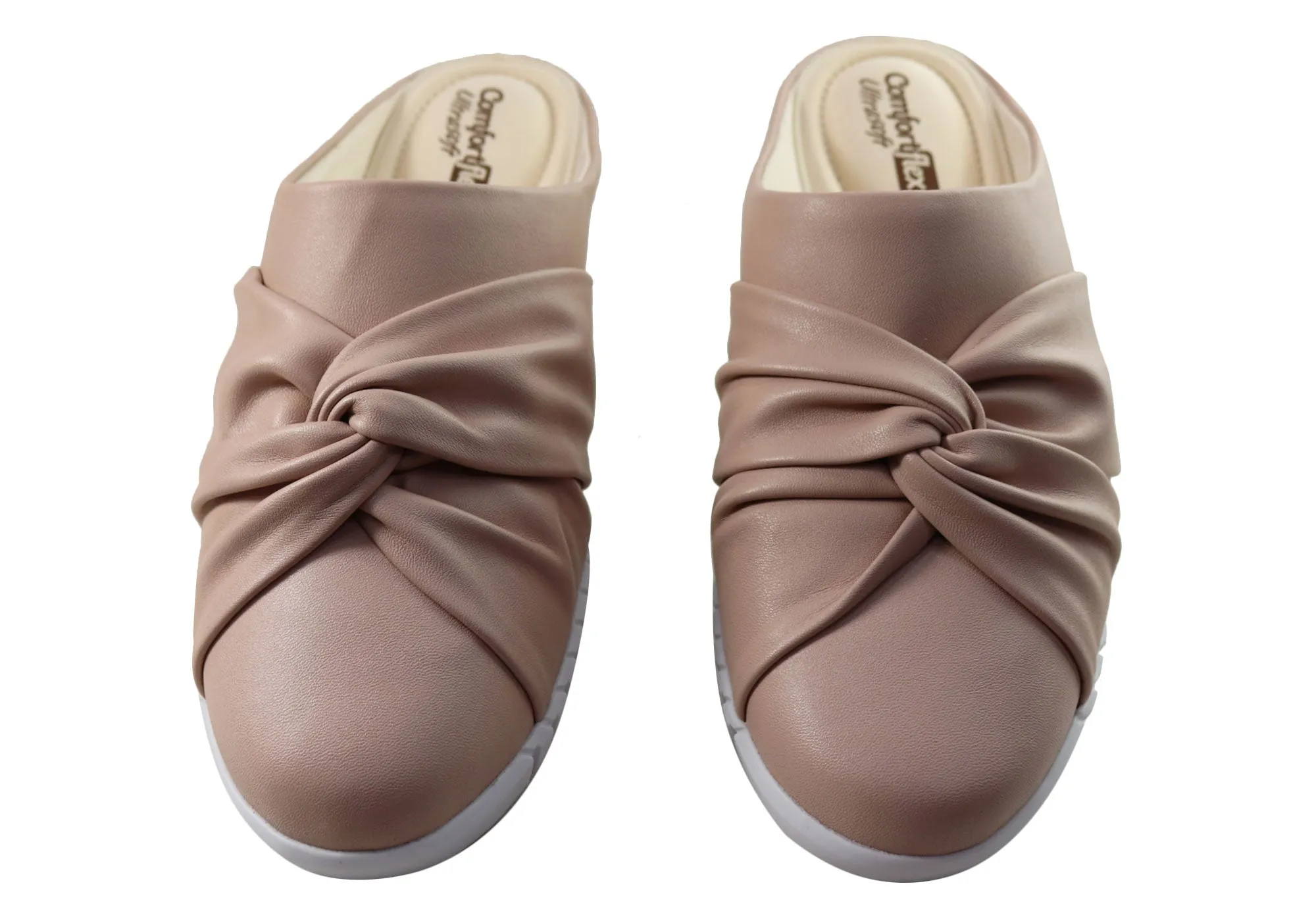 Comfortflex Mandy Womens Comfortable Closed Toe Open Back Mules Comfortflex Shoes