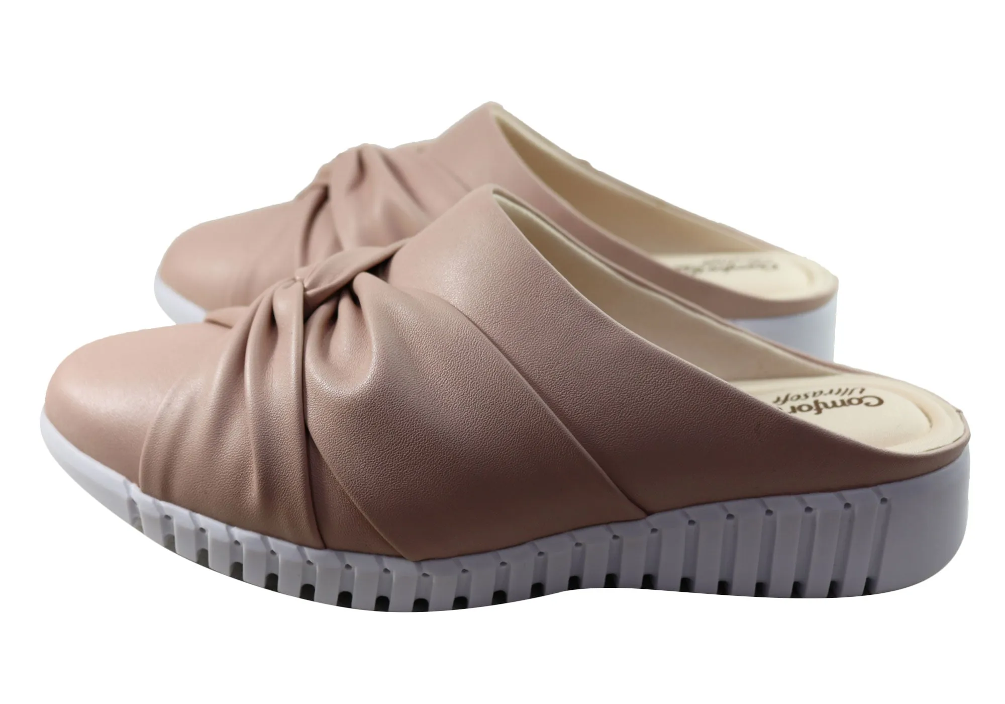 Comfortflex Mandy Womens Comfortable Closed Toe Open Back Mules Comfortflex Shoes