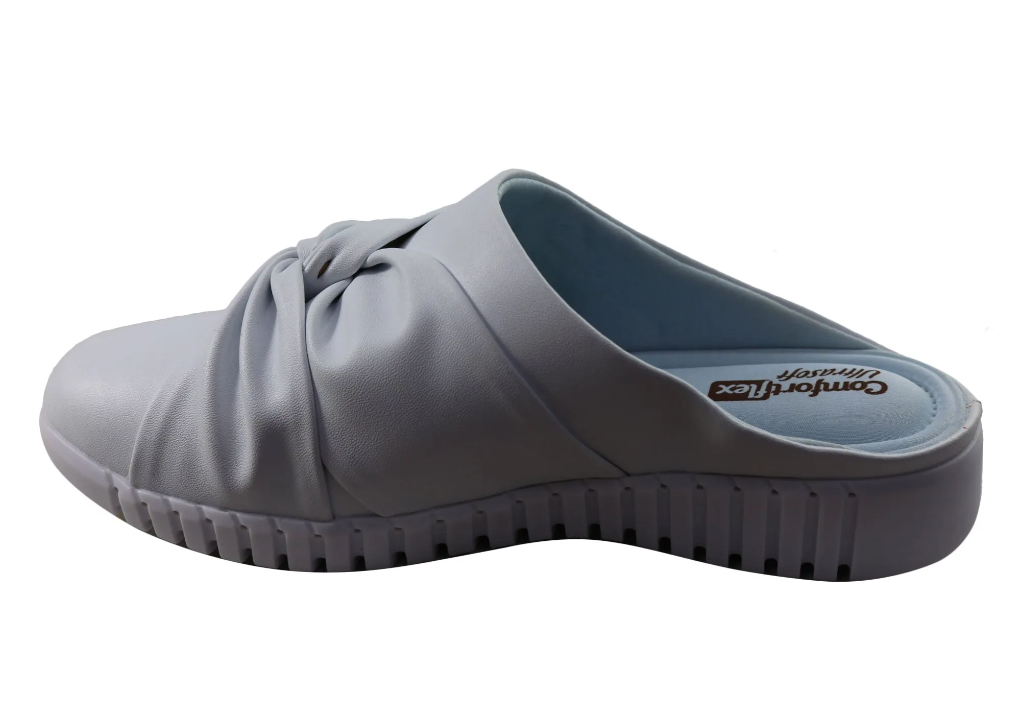 Comfortflex Mandy Womens Comfortable Closed Toe Open Back Mules Comfortflex Shoes