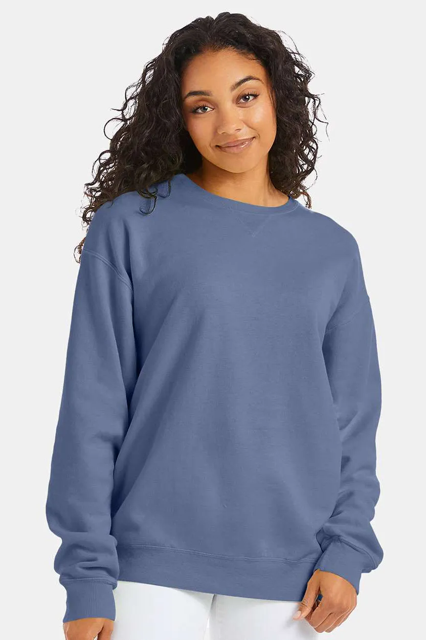 ComfortWash By Hanes Mens Crewneck Sweatshirt - Saltwater Blue  Buy at Clothing Comfortwash-By-Hanes