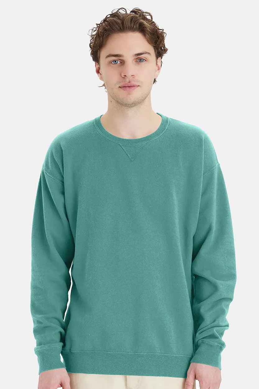 ComfortWash By Hanes Mens Crewneck Sweatshirt - Spanish Moss Green  Buy at Clothing Comfortwash-By-Hanes