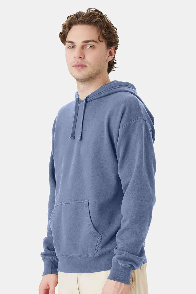 ComfortWash By Hanes Mens Hooded Sweatshirt Hoodie w/ Pouch Pocket - Saltwater Blue  Buy at Clothing Comfortwash-By-Hanes